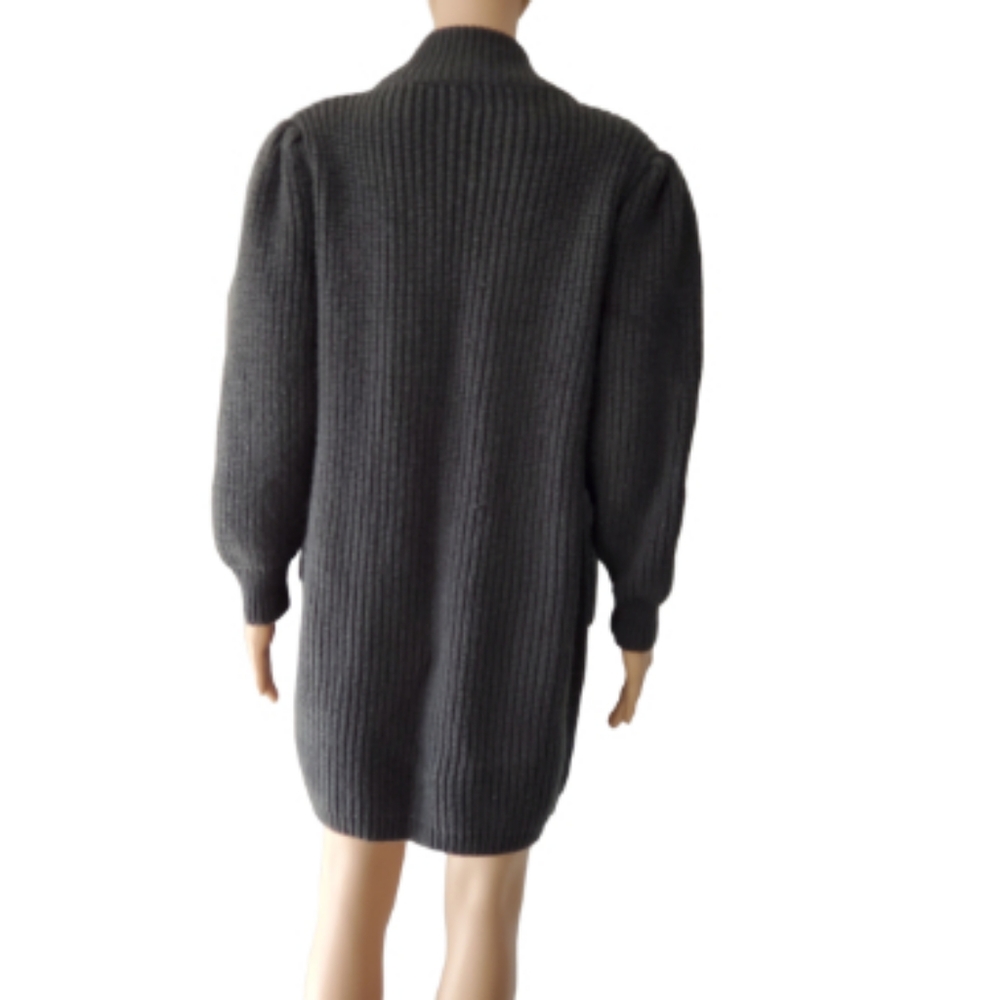 16th Street Gray Open Knit Cardigan Medium Size - Picture 2 of 8
